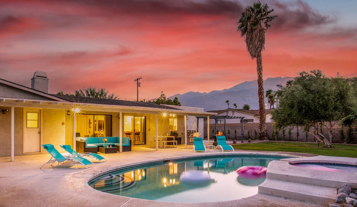 Private Palm Springs backyard
